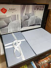 Комплект постільної білизни сатин однотонний євро 200*220 Cotton Box Elegant Siyah сірий