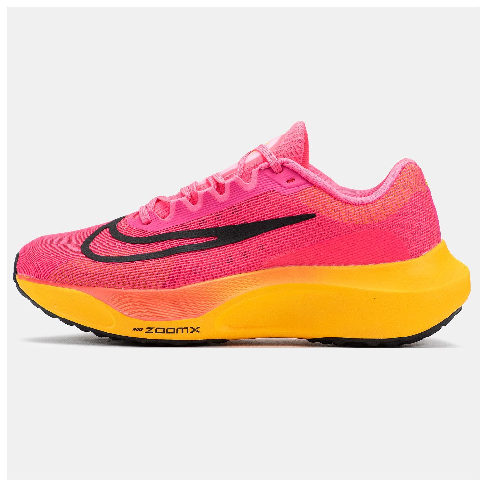 Чоловічі / жіночі кросівки Nike Air ZoomX Fly 5 Pink Orange, помаранчево-рожеві кросівки найк аір зум флай 5