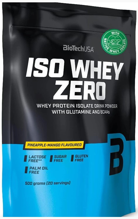 Протеїн BioTech Iso Whey Zero lactose free 500 г Ананас-манго