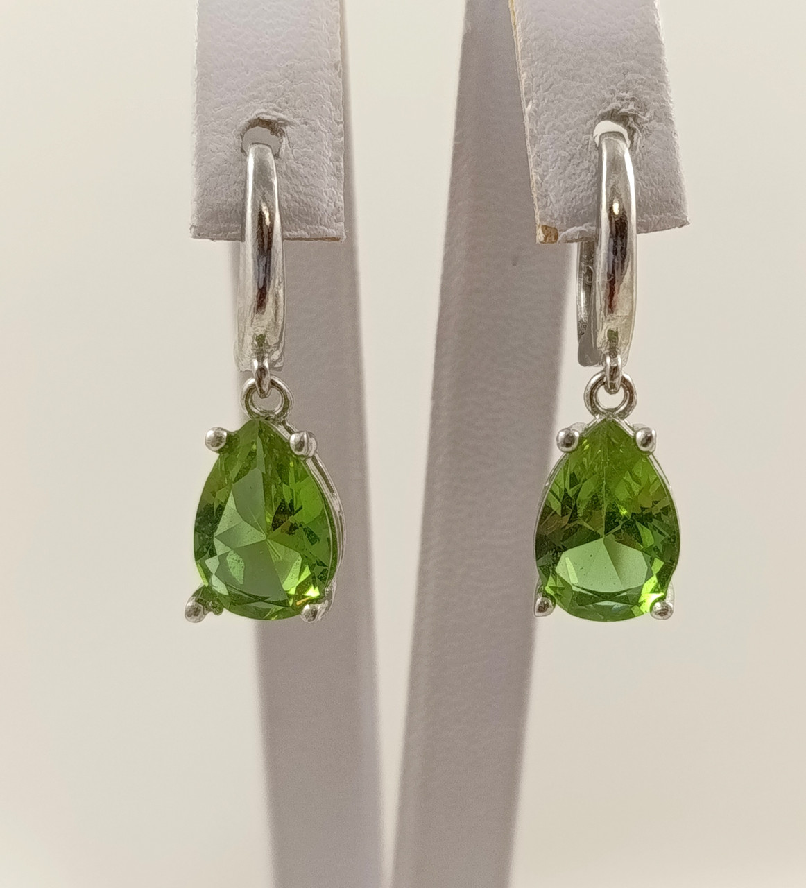 Сережки срібні з султанітом С349/В-слт, фото 1