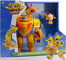 Ігровий набір Super Wings Super Robot Suit Золотий Хлопчик (Golden Boy)