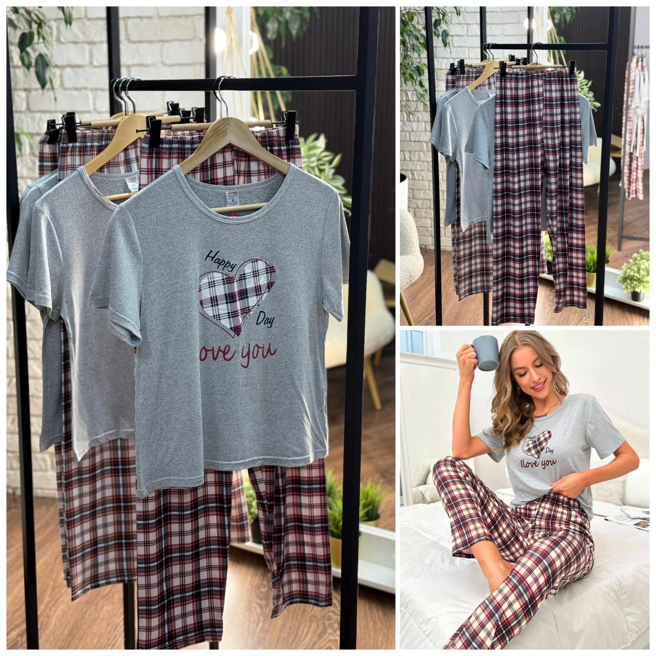 Стильна жіноча піжама, тканина "Віскоза" 44, 46, 48, 50, 52 розмір 44