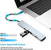 USB концентратор для MacBook Type-C на 8-Port USB TypeC 3.0 Mini Hub SD, TF, RJ 45, фото 3