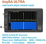 Векторний аналізатор спектра мереж антен TinySA ULTRA 4" TFT LCD, 100 кГц - 5,3 ГГц, 32 ГБ MicroSD, 3000mAh, SMA female, фото 4
