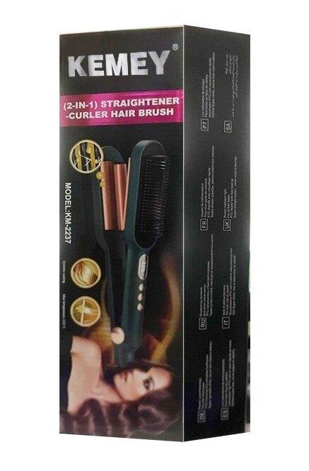 Керамічна іонізуюча плойка Kemei Km-2237, фото 1