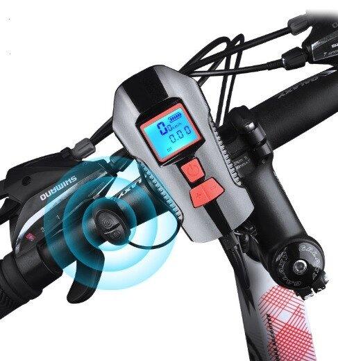 Велофара XANES Fy-317 с сигналом и спидометром, фото 1