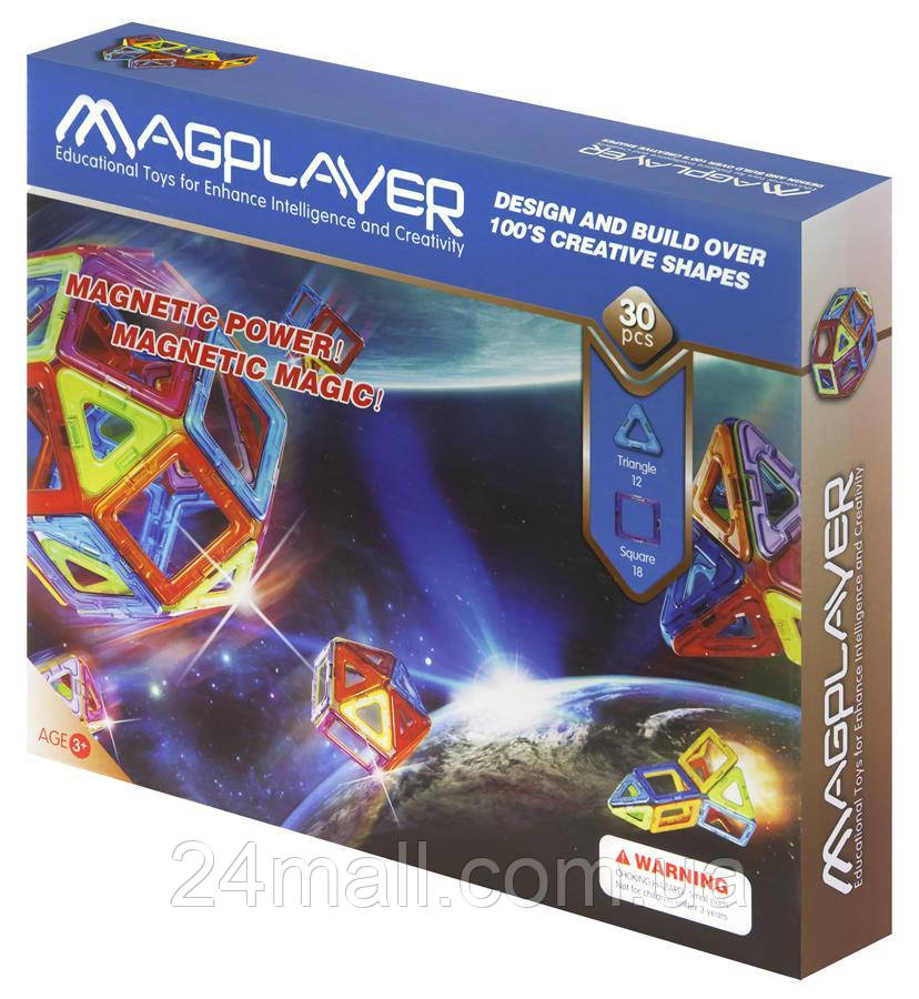 Конструктор Magplayer магнітний набір 30ел