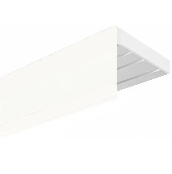 Карниз потрійний Білий Посилений вартість за комплект зі стрічкою 70мм повороти КСМ, фото 1