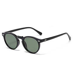 Сонцезахисні окуляри поляризаційні ретро Zolman C. 02 Black/Green