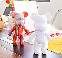 Мишка для творчеств с красками, Набор для творчества "Флюидный Мишка" 17 см.