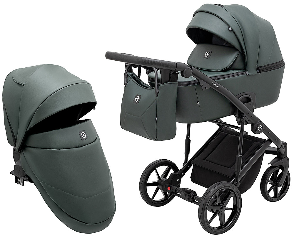 Коляска 2 в 1 Adamex Mobi Air Thermo New ECO SA-29 темо-зелений