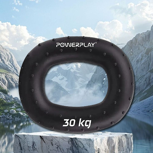 Еспандер кистьовий силіконовий PowerPlay PP-4337 Hand Grip Hard 30 кг. Чорний