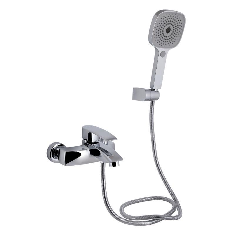 Змішувач для ванни Qtap Swan Eco (з душовим гарнітуром) QTSWA259CRM45534 Chrome, фото 1