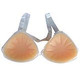 Протези молочної залози силіконові 290 г*2 шт. із силіконовими лямками після мастектомії S чашка B, фото 5