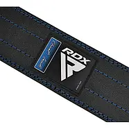 Пояс для пауерліфтингу RDX RD1 шкіряний Blue XL, фото 5