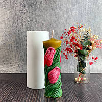 Форма для свічок — Узорна - тюльпани