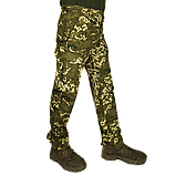 Літні тонкі тактичні спрощені штани в камуфляжі піксель ЗСУ бавовна, фото 8