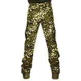 Літні тонкі тактичні спрощені штани в камуфляжі піксель ЗСУ бавовна, фото 6