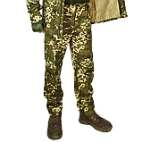 Літні тонкі тактичні спрощені штани в камуфляжі піксель ЗСУ бавовна, фото 10