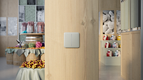 SoloButton ( 2-gang) кнопка для вимикача LightSwitch AJAX oyster, фото 4