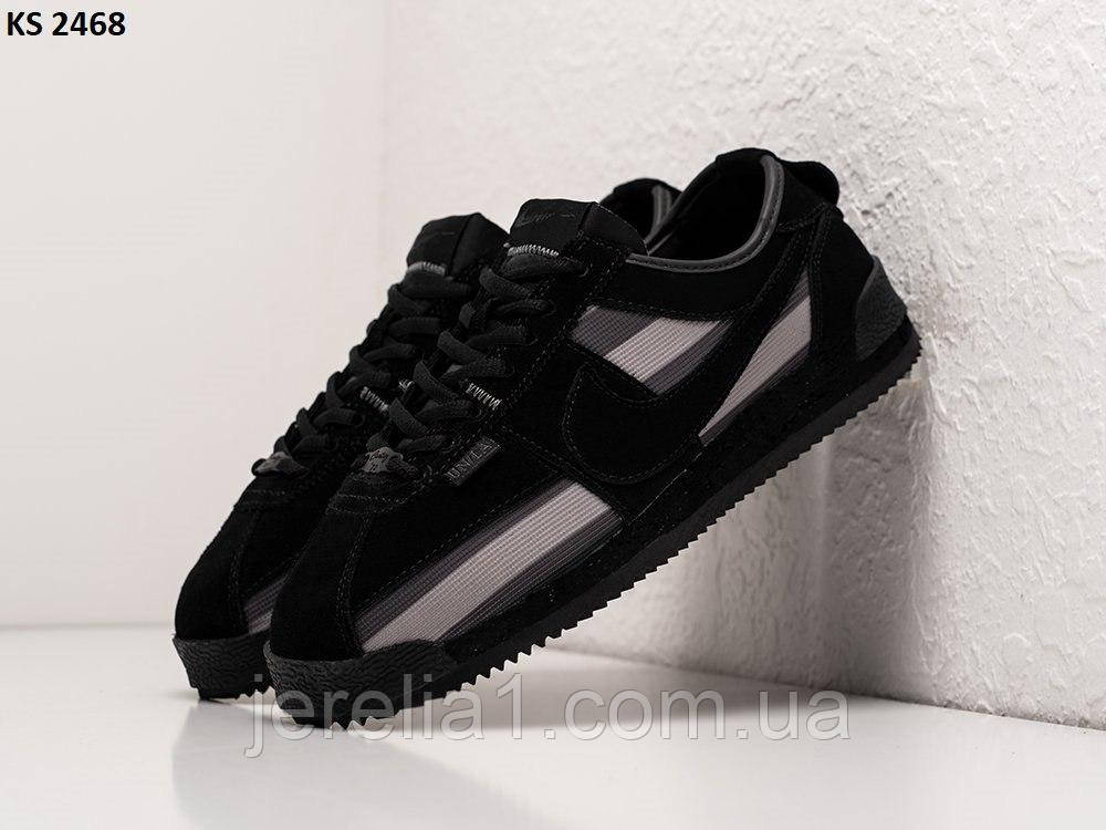 Кросівки Nike Cortez & Union Gray Black, фото 1