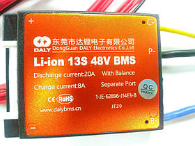 13 BMS плата DaLy Li-ion 48 V 13S 20A
