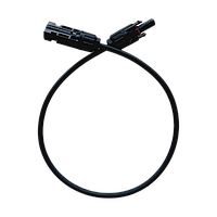 Кабель Solar 4 мм2 для з'єднання сонячних панелей, довжина 50см мідно-луджений з конекторами МС4