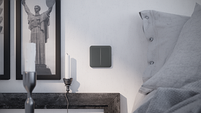 SoloButton ( 2-gang) кнопка для вимикача LightSwitch AJAX graphite, фото 3