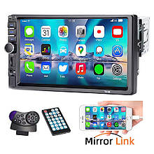 Сенсорна автомагнітола 1Din HIPPBQCC F7020 (60 Вт × 4, Bluetooth 5.0, 7" дисплей)