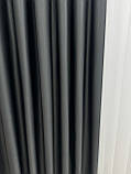 Однотонна штора блекаут (Blackout) Колір: графітовий, фото 6