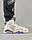 Чоловічі кросівки шкіряні Nike Air Jordan Retro 6 White Sky, кеди чоловічі Найк Джордан білі. Чоловіче взуття, фото 4