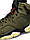 Чоловічі кросівки шкіряні Nike Air Jordan Retro 6 X Travis Scott 'Olive', кеди Найк Джордан хакі Чоловіче взуття, фото 9