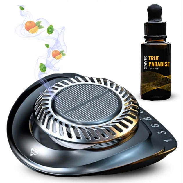 Освіжувач повітря на сонячній батареї та номерною табличкою True Paradise, фото 1