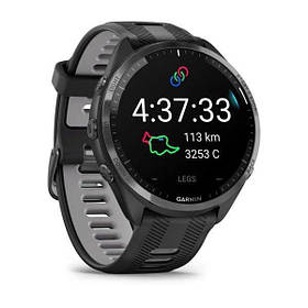 Garmin Forerunner 965 смарт-годинник Black / Powder Gray Titanium 010-02809-10