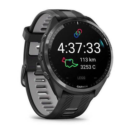 Garmin Forerunner 965 смарт-годинник Black / Powder Gray Titanium 010-02809-10, фото 1