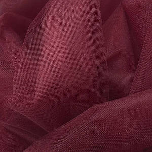 100-Фатин м'який (середньої жорсткості) ширина 3м. ВИШНЕВИЙ