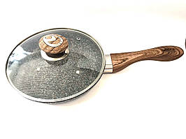 Сковорода з кришкою з антипригарним гранітним покриттям Benson BN-540 Ø28