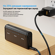 Зарядний пристрій GoPro 13 для 3-х акумуляторів Telesin S0-BCG-11-TGP, фото 5