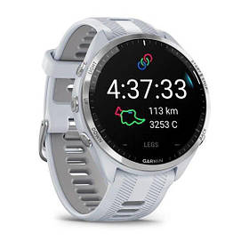 Garmin Forerunner 965 смарт-годинник Whitestone / Powder Gray Titanium 010-02809-11
