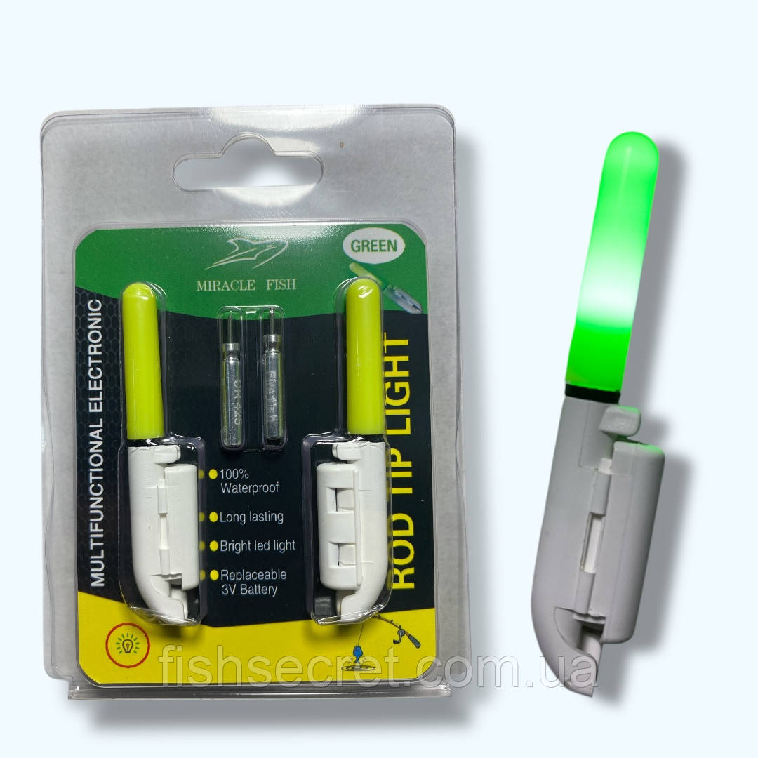Світлячок для кінчика вудлища Зелений, фото 1