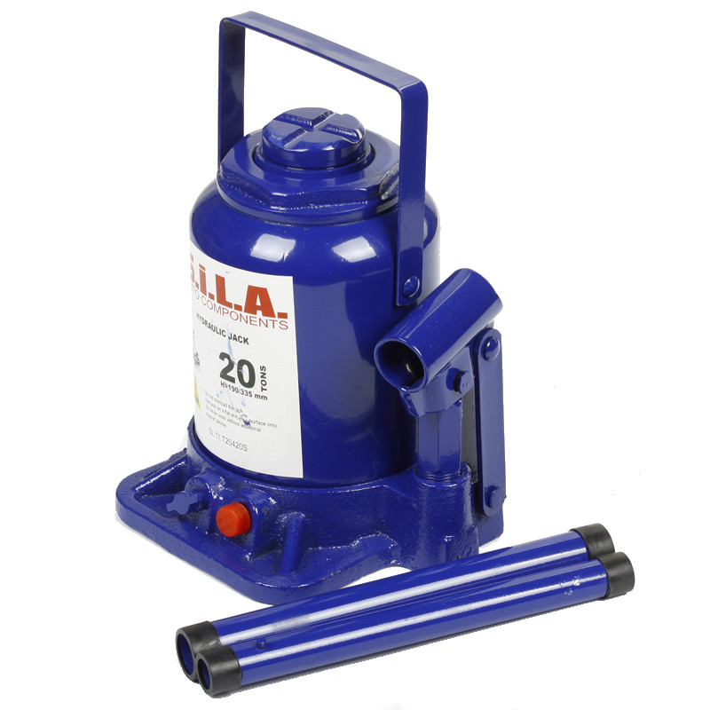 Домкрат гідравлічний 20т Євро (низький) (190-335 мм) СИНІЙ SL 11.T20420S, фото 1