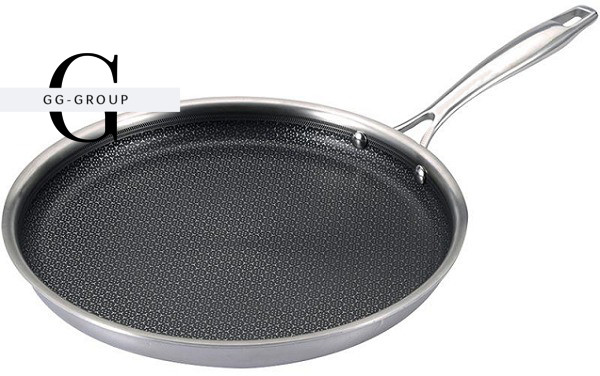 Сковорода для млинців з нержавіючої сталі з антипригарним покриттям Benson BN-593 Ø22см