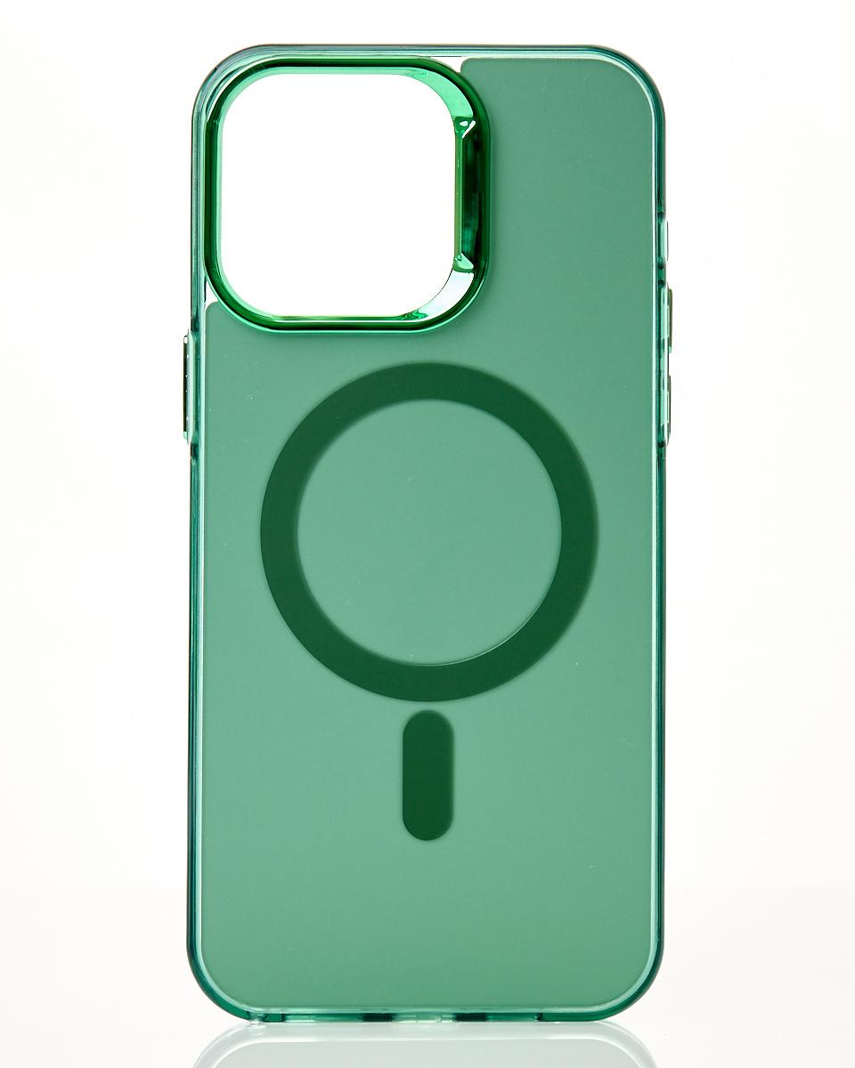 Поліуретановий чохол MagSafe "IMD Colors" для iPhone 14 Pro зелений, фото 1