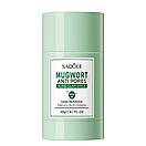 Глиняна маска-стик для обличчя SADOER Mugwort від прищів 40 г, фото 3