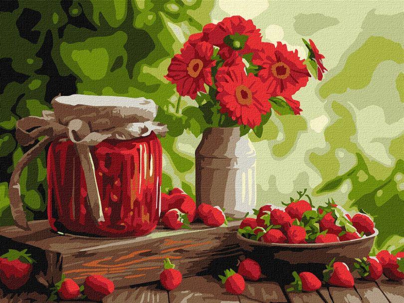 Картина за номерами Ідейка Полуничне варення ©art_selena_ua (KHO5691) 30 х 40 см, фото 1