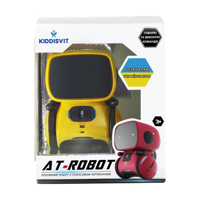 Інтерактивний робот AT-Robot жовтий та червоний українською