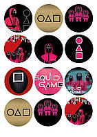 Вафельна картинка Гра в кальмара №2