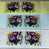 ТермоНаклейка - Крокуси, розмір 3,2*3,5 см (однієї наліпки), 1 пара, Різнокольоровий, фото 2