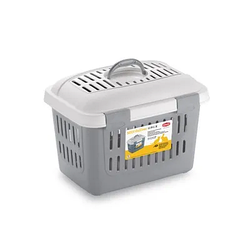 Переноска Stefanplast (Стефанпласт) Midi Gulliver для тварин вагою до 5 кг 45х33х33 см біло-сірий