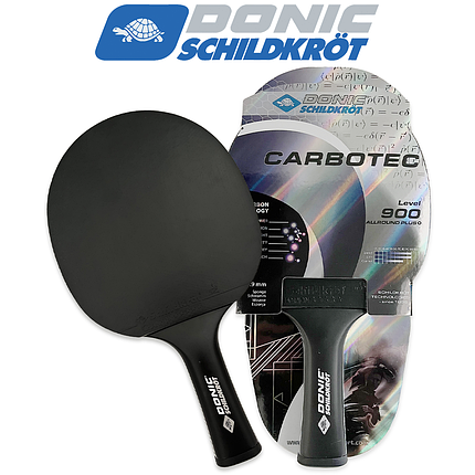 Ракетка для настільного тенісу професійна карбонова Donic Carbotec 900 ITTF товщина накладки 1,9 мм, фото 1